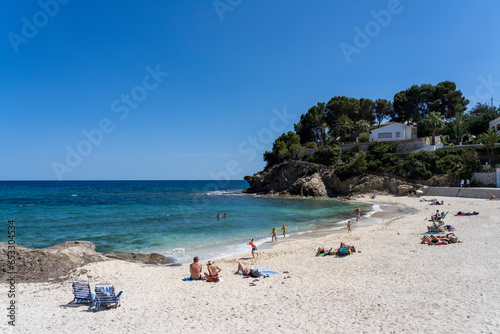 Fototapeta Naklejka Na Ścianę i Meble -  cala de la fustera, benissa, beach near calpe, Alicante, spain