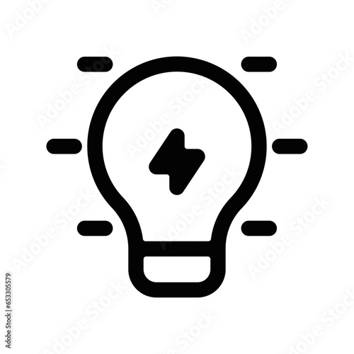picto logo icones et symbole ecologie ampoule verte idee gras