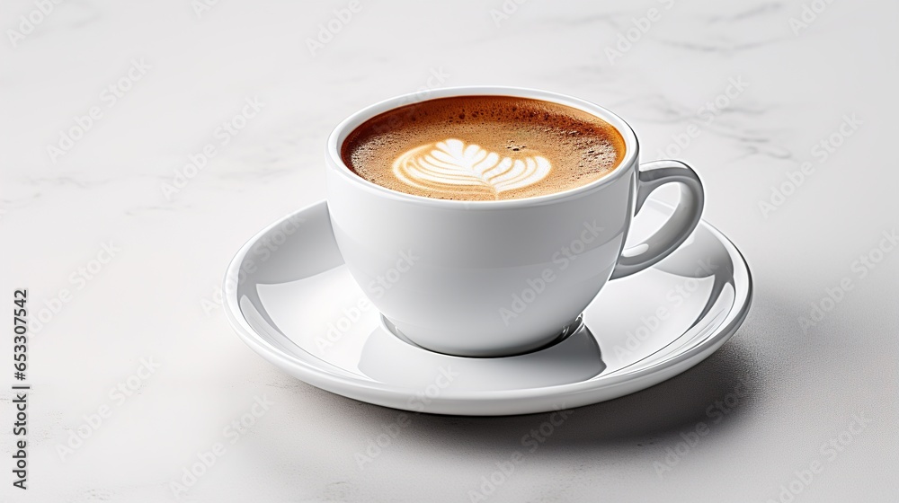 Fototapeta premium coffee cup isolated on white background