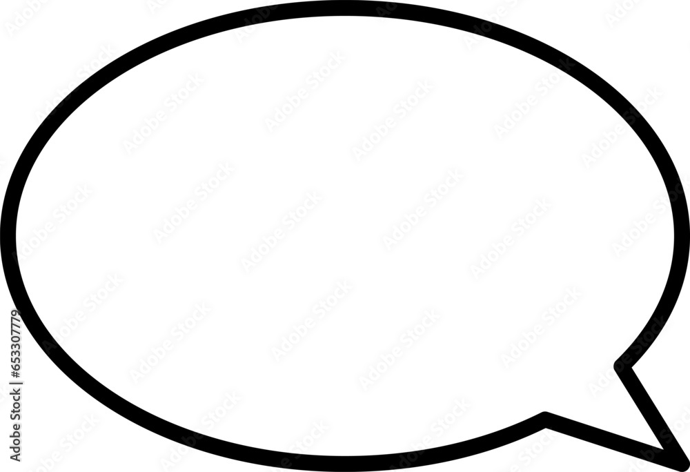 Outline chat icon illustration isolated vector sign symbol