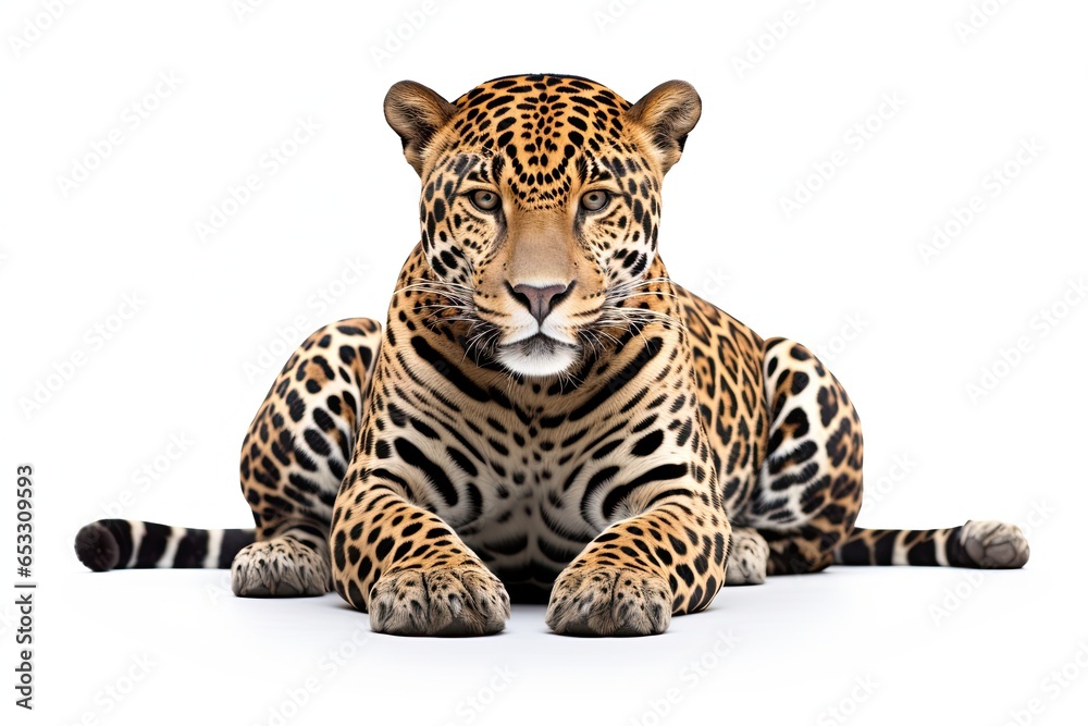 Obraz premium Jaguar isolated on white background