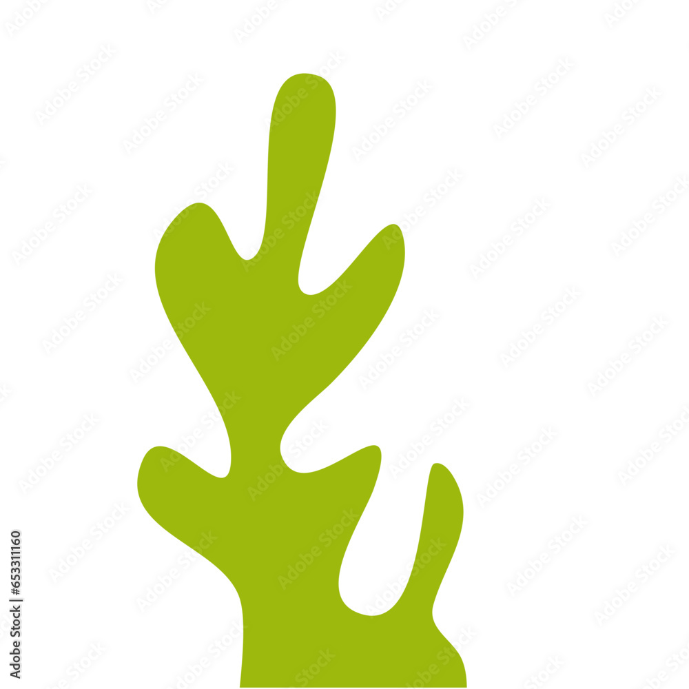 Illustration of Green Sea Coral Illustration of Green Sea Coral