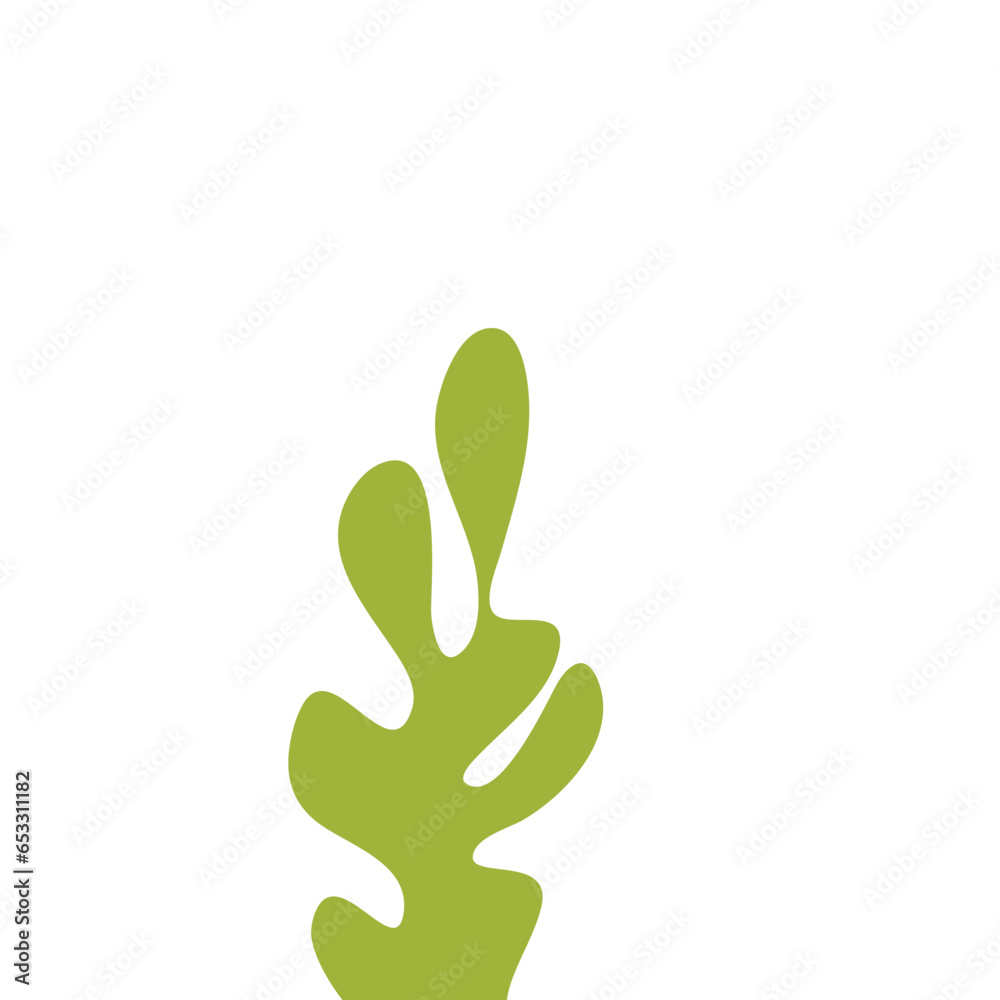 Illustration of Green Sea Coral Illustration of Green Sea Coral
