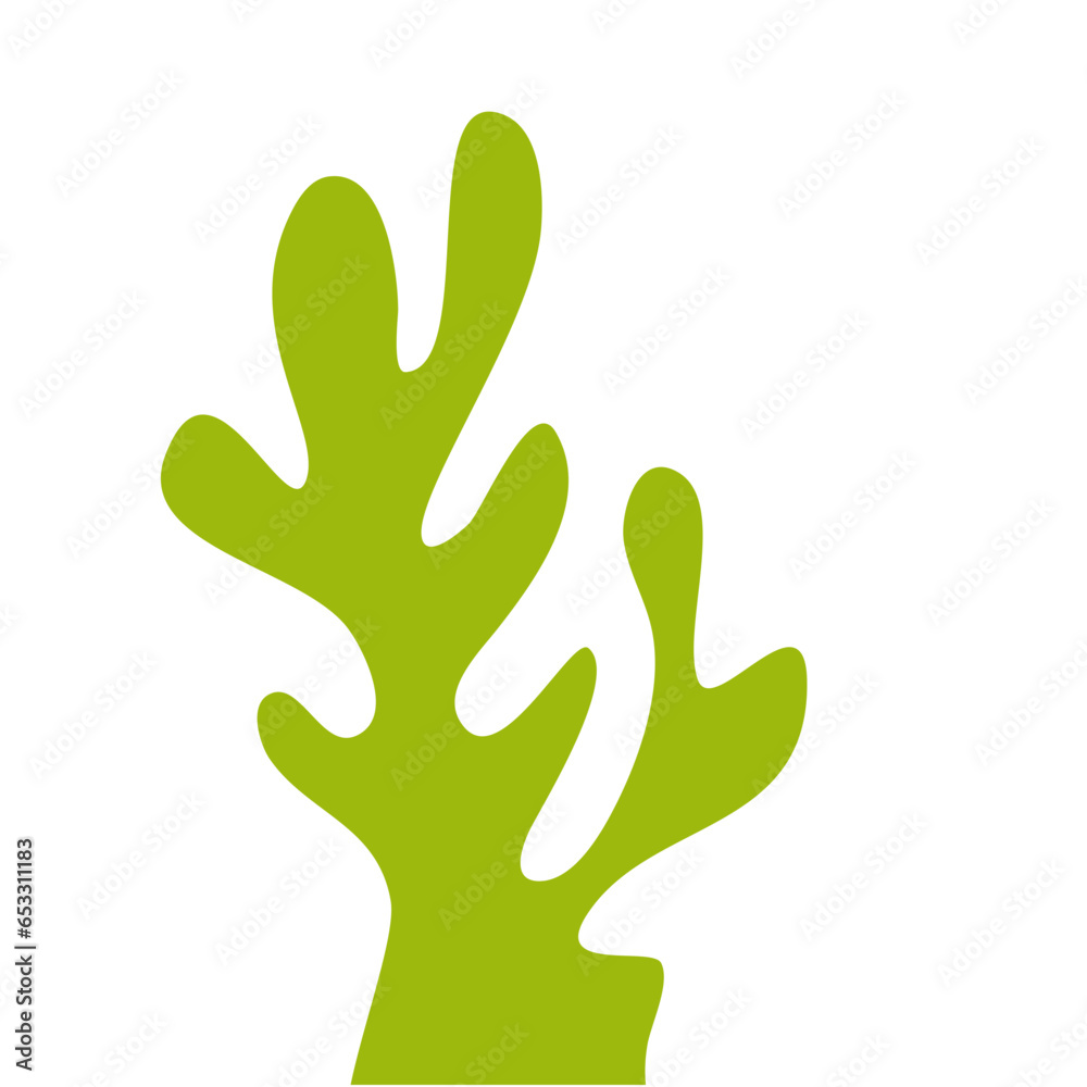 Illustration of Green Sea Coral Illustration of Green Sea Coral