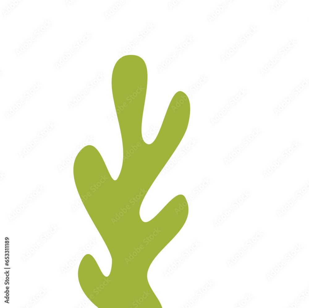 Illustration of Green Sea Coral Illustration of Green Sea Coral