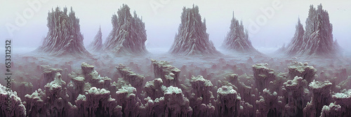 Fantasy landscape. Digital ...