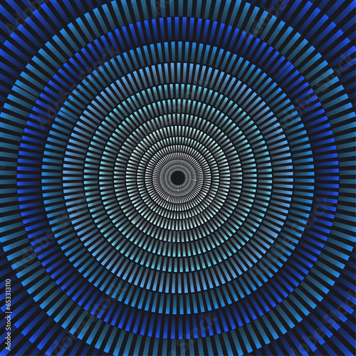 Abstract blue background concentric circles