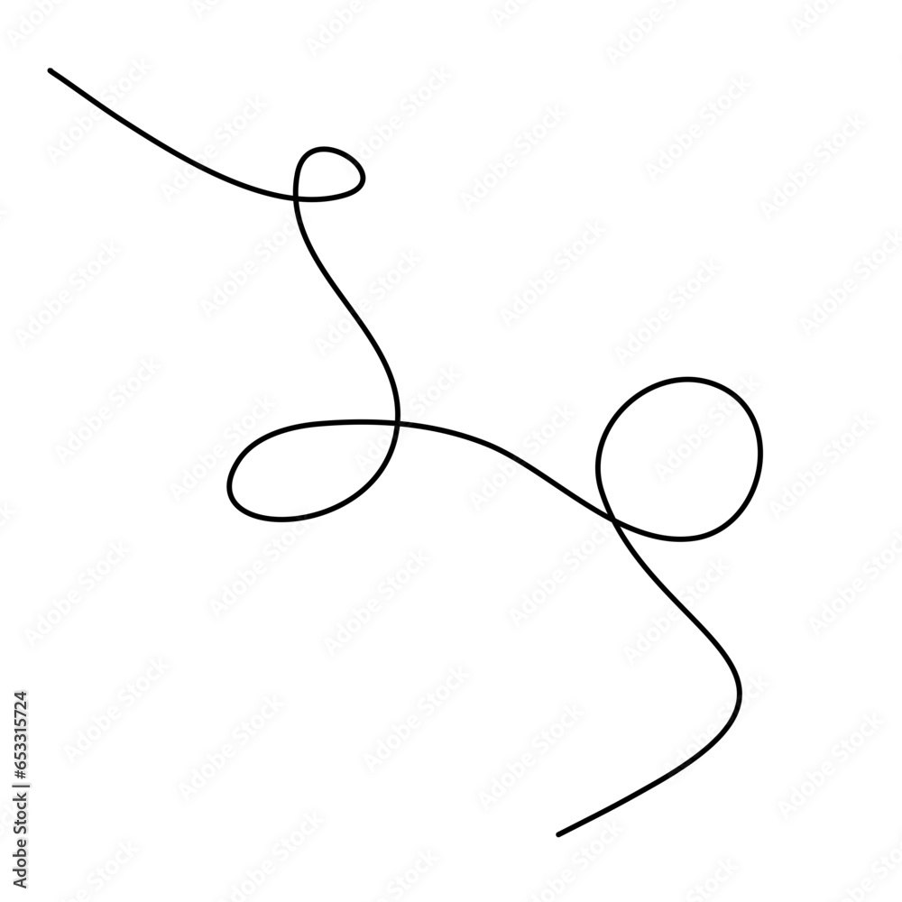 Obraz premium A Strand of Hair Vector