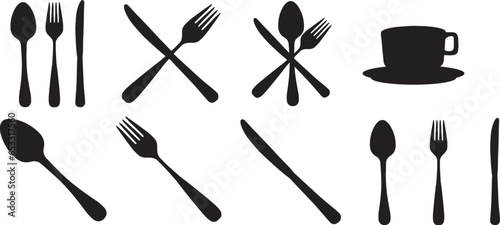 set of utensils