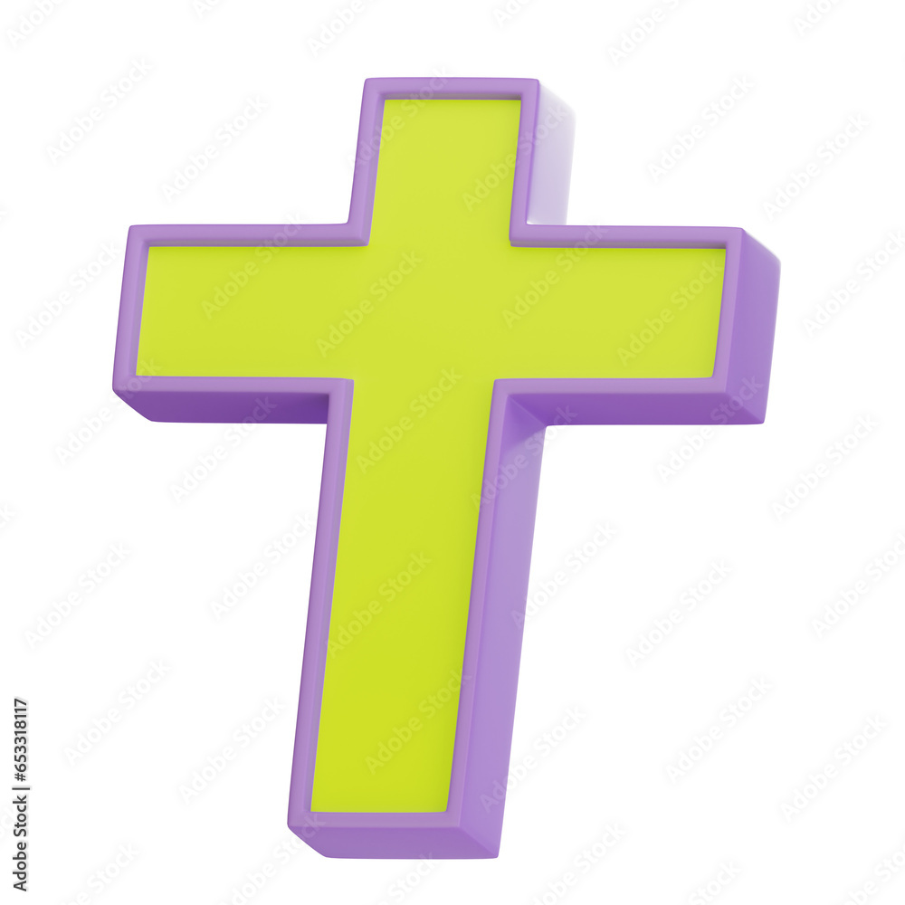 Cross 3D Icon Cross 3D Icon