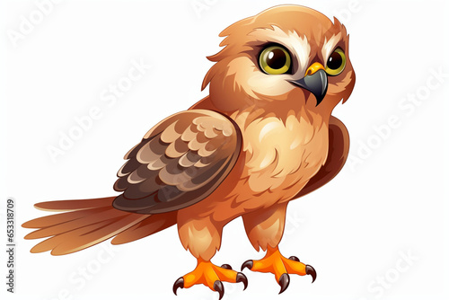 vector design, cute animal character of an eagle