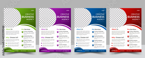 Corporate Flyer design with modern and minimalist style.perfect for creative professional.newest trendy corporate multipurpose minimal official business advertising magazine poster flyer with editable