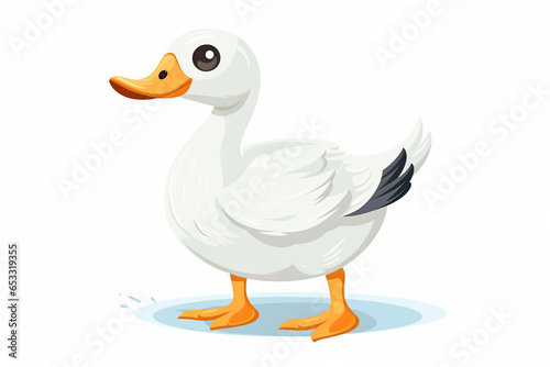 vector design, cute animal character of a goose © imur