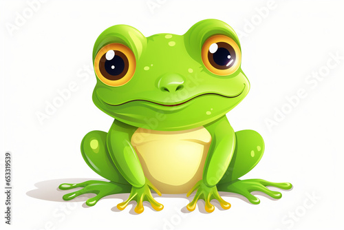 vector design, cute animal character of a frog
