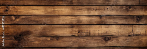 Beautiful aged wood planks background. Generative AI