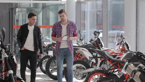 Seller and customer shaking hands