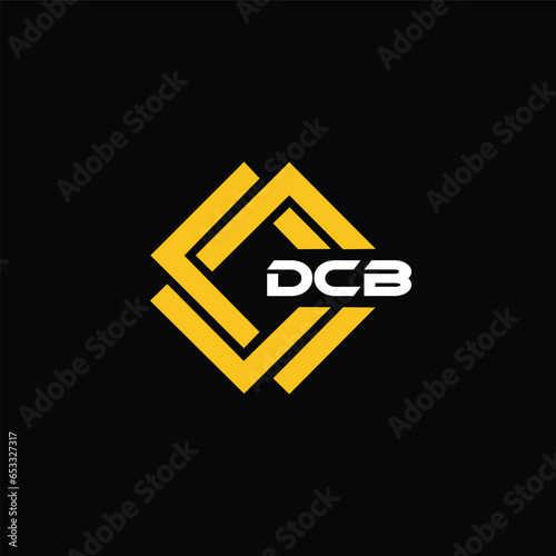 DCB letter design for logo and icon.DCB typography for technology, business and real estate brand.DCB monogram logo. photo