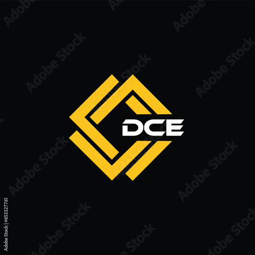 DCE letter design for logo and icon.DCE typography for technology, business and real estate brand.DCE monogram logo. photo