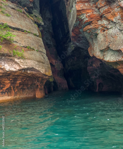 Tranquil Sea Cave Along Apostle Islands National Lakeshore