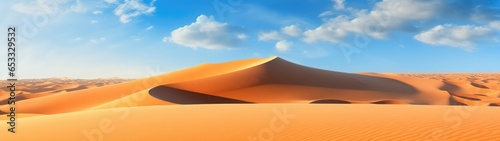 Sand dunes in desert, beautiful landscape