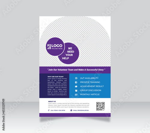Volunteer Charity Flyer Template