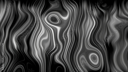 Pulsating liquid pattern with lines. Motion. Pattern with curved circles and pulsating lines. Topographical pattern with bright pulsations of energy photo