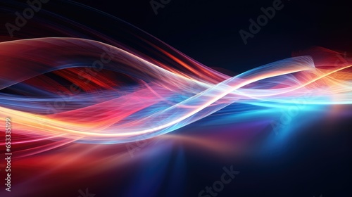 abstract light motion trails illustration line blue, blur night, bright trail abstract light motion trails