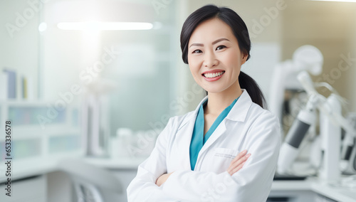 Portrait of Japanese female doctor