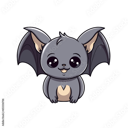 Vector clipart, cute bat vector clipart, halloween drawing