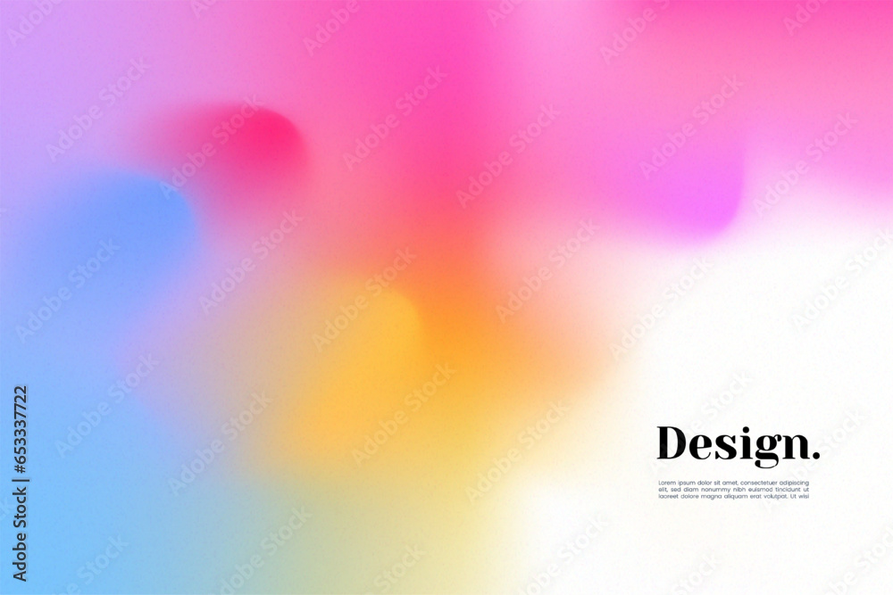 Abstract background in gradient colors. Colorful grain banner vector illustration.
