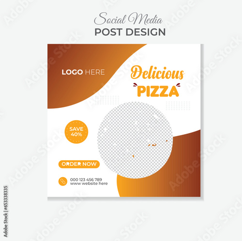 Corporate business social media post  design template