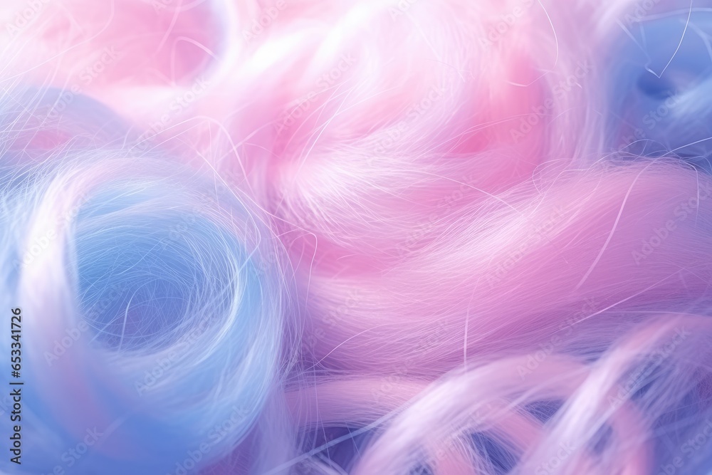 Colorful light soft pastel pink and blue fibers or fabric background. Abstract lines wallpaper. Illustration. Generative AI Colorful light soft pastel pink and blue fibers or fabric background. Abstract lines wallpaper. Illustration. Generative AI
