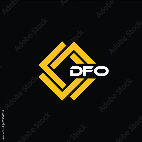 DFO letter design for logo and icon.DFO typography for technology, business and real estate brand.DFO monogram logo. photo