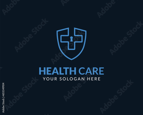 Modern Health Care logo design 