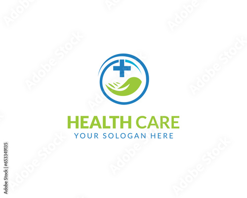 Modern Health Care logo design 