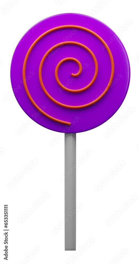 3D rendering of sweet candy, taffy, illustration for halloween festival 3D rendering of sweet candy, taffy, illustration for halloween festival