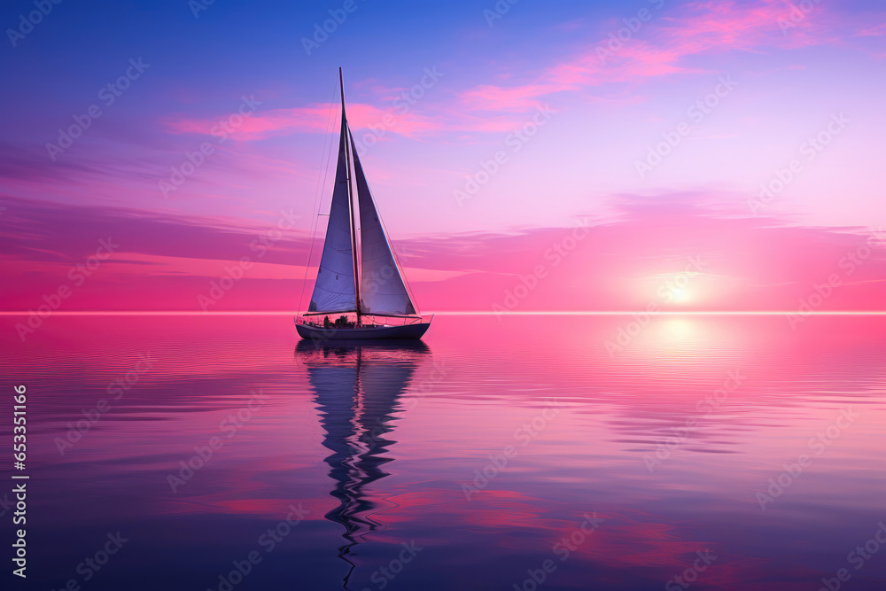 Fototapeta premium Dreamy Midnight Voyage