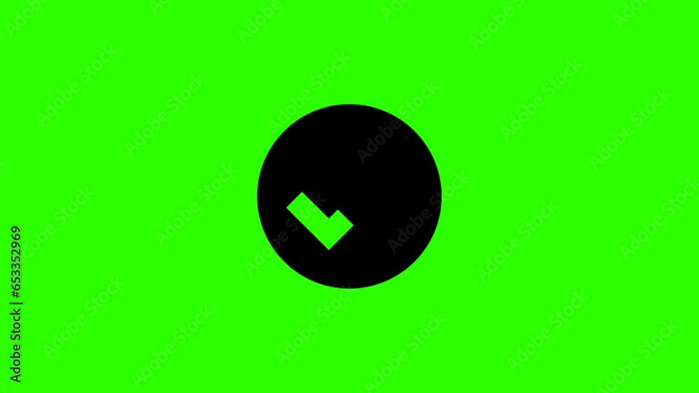 Screen Check Image Vidéo Stock Animation in motion graphics of a check mark symbol ...