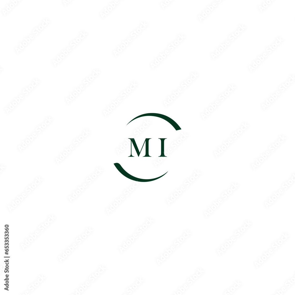 MI letter logo design in six style. MI polygon, circle, triangle, hexagon, flat and simple style with black and white color variation letter logo set in one artboard. MI MI letter logo design in six style. MI polygon, circle, triangle, hexagon, flat and simple style with black and white color variation letter logo set in one artboard. MI