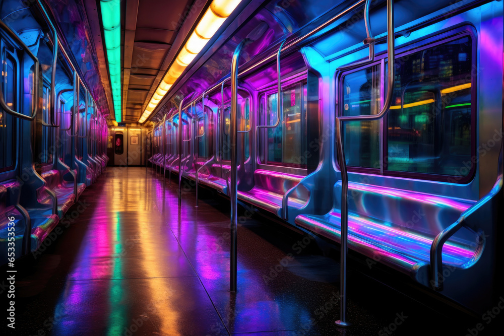 Neon Dreams in the NYC Underground