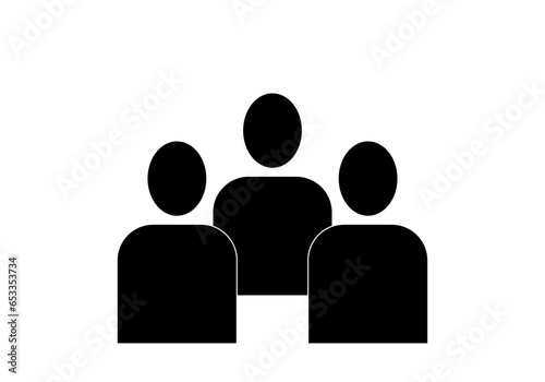 icono de reunión, manifestación, concentración, equipo. Densidad demográfica. Población