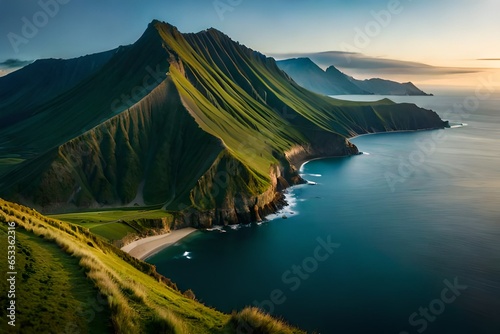 Krajobraz górski Ponta Delgada wyspa, Azory