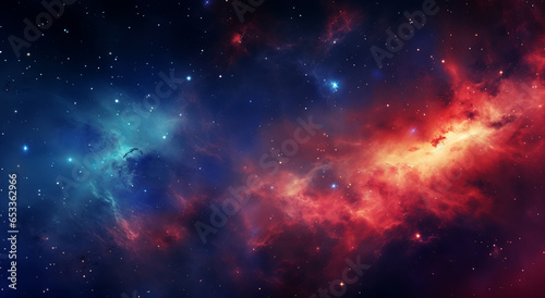 Beautiful space background. An extraordinary landscape of unexplored corners of the universe.