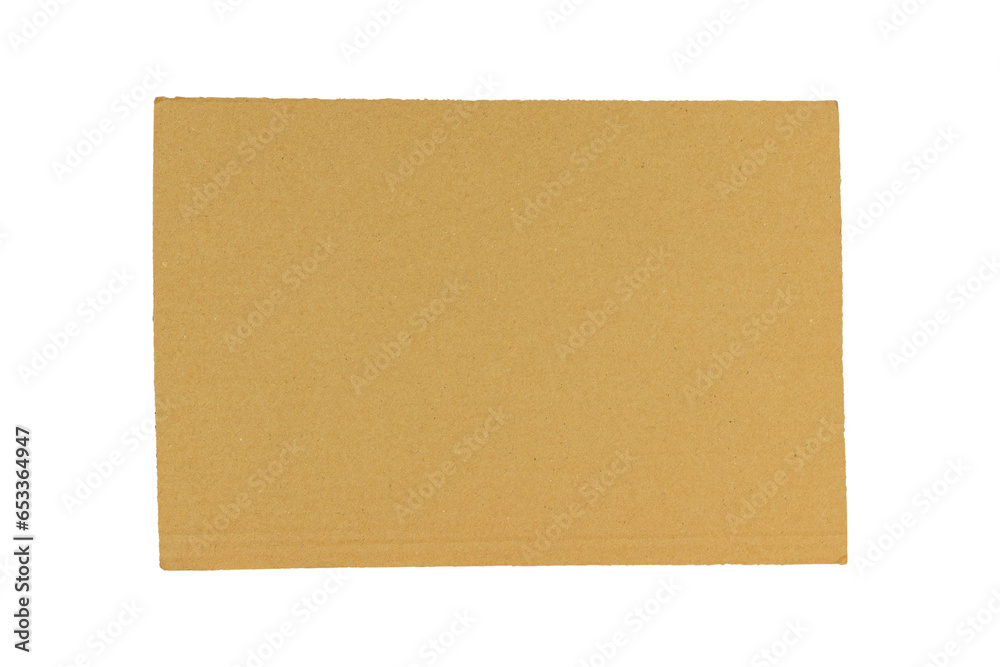 sheet of cardboard with place for text, cardboard banner isolated from background sheet of cardboard with place for text, cardboard banner isolated from background