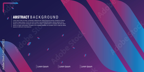 Abstract background with bold, dynamic lines at the edges. Blue-pink to purplish gradations. Simple or minimalist concept. Template for banners and other vectors.