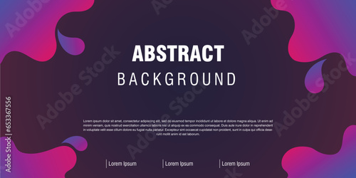 Abstract background. The shape is in the form of water droplets or dew and is dynamic. The central gradient is purple with pink decoration. Soft gradation. suitable for banner templates.