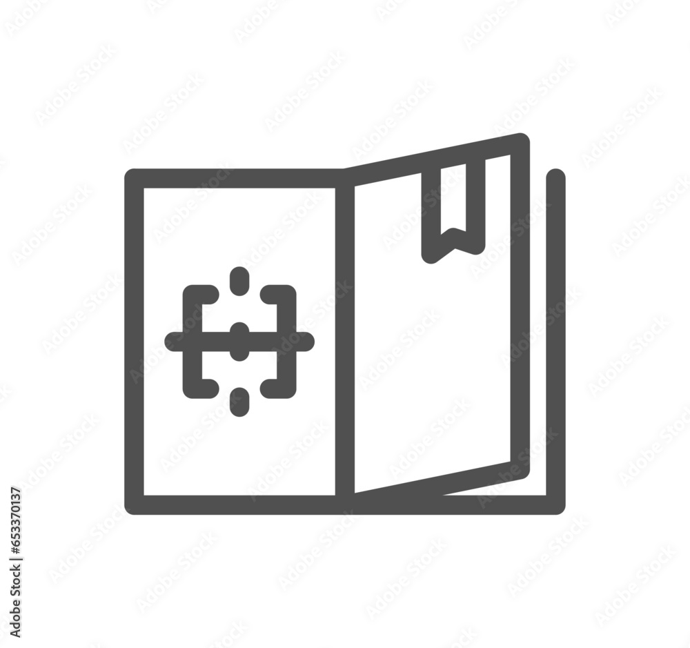 Fototapeta premium Engineering design related icon outline and linear vector.