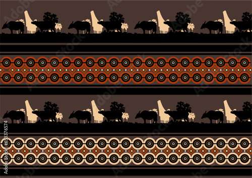 Unique Batik design of the Toraja tribe