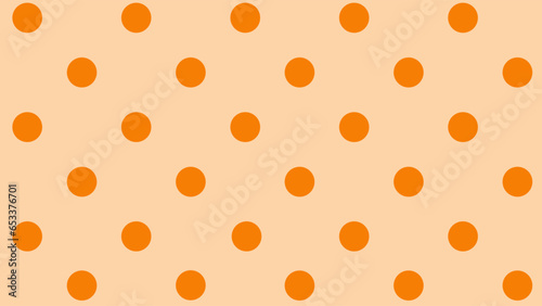 Background seamless pattern orange dots