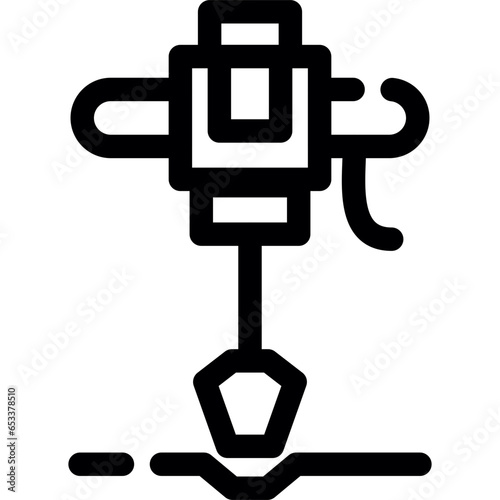 Road Drill Icon